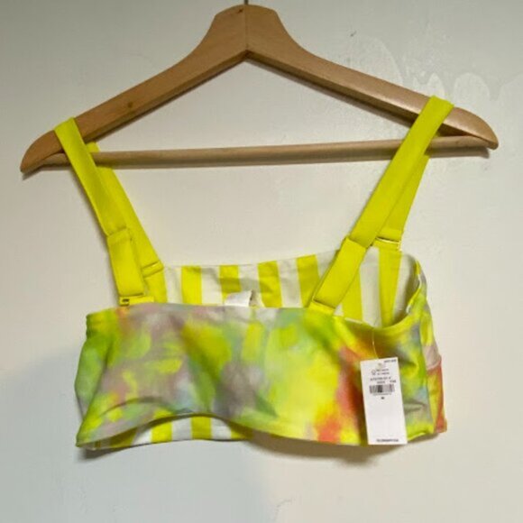 Old Navy Women's Reversible Tie-Dye Stripe Swim Crop Top Bikini Size M NWT - Picture 4 of 9
